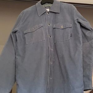 Patagonia Corduroy Dusty Blue Shirt Jacket